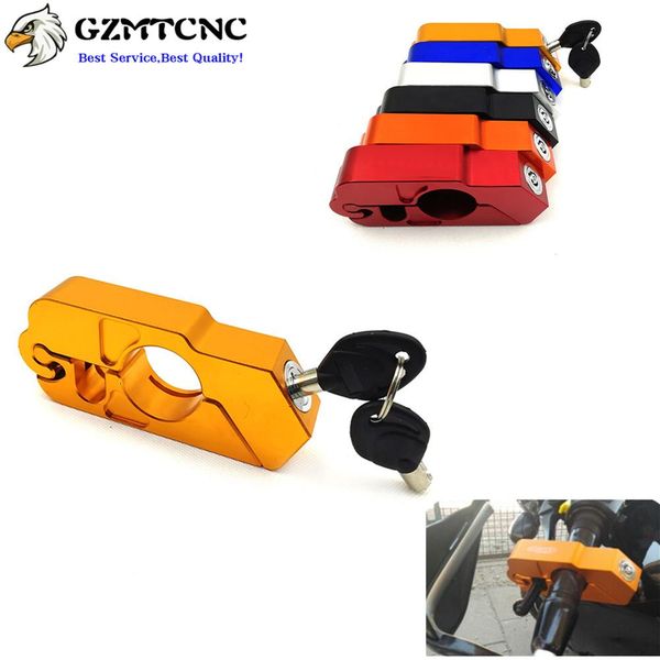 

motorcycle grip lock cnc handle security safety locks handlebar handset brake lever disc locking for cbf1000 transalp 700