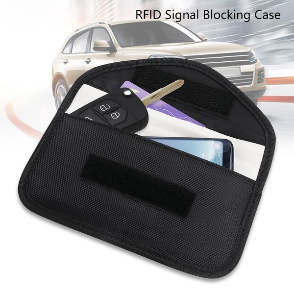 

1pc car key phone case faraday cage fob pouch keyless blocking bag safe care tool accessories