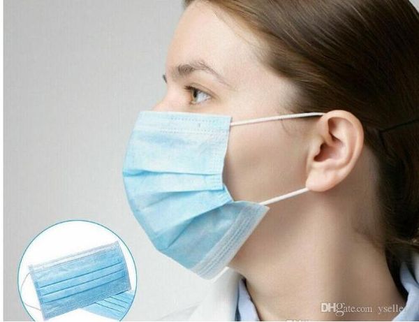 

masks wholesale;wholesale - 50pcs masks disposable face mask non-woven fabric three layers of protection for men women set anti-dust mask