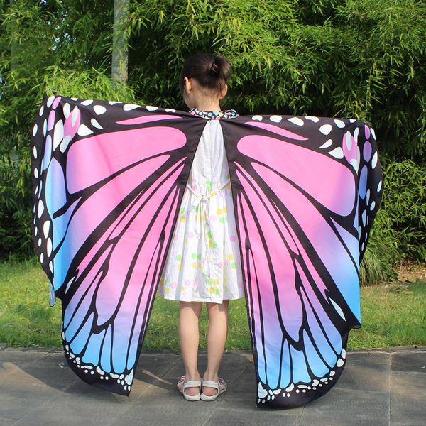 

colorful butterfly wing set with eye mask for children costume, Blue