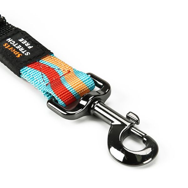 

adjustable dog seat belt for car dog car harness with bungee buffer safety elastic leads mu