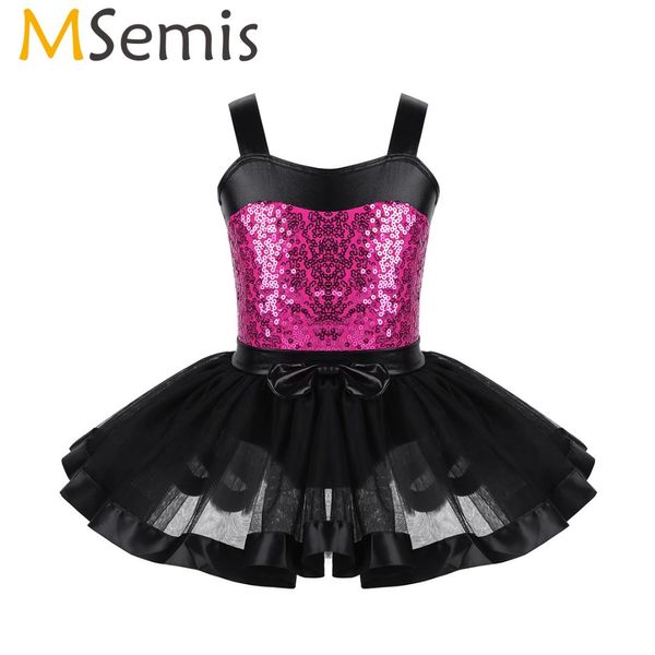 Girls Kids Ballet Dance Tutu Dress Leotard Gymnastic Skirt Ballerina Costumes