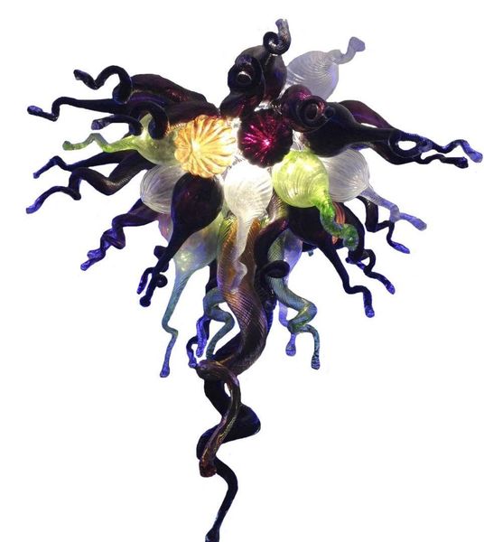 

romantic rose color art glass chandelier for bedroom led light 100% hand blown murano glass chandelier lighting