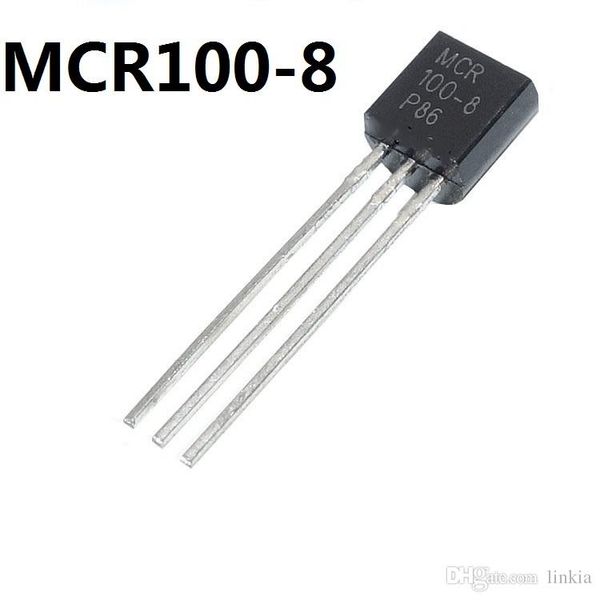 

mcr100-8 one-way thyristor 1a 600v in-line to-92