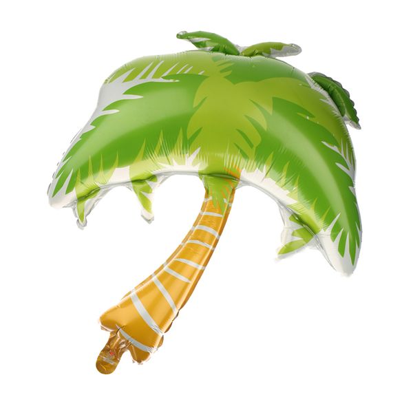 

1pc green palm tree golden hawaiian beach party balloon bday wedding decor