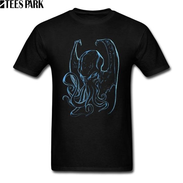 

streetwear t-shirt clothes cthulhu black t shirt men clothing crazy man crazy tee shirts latest simply fashion clothes, White;black