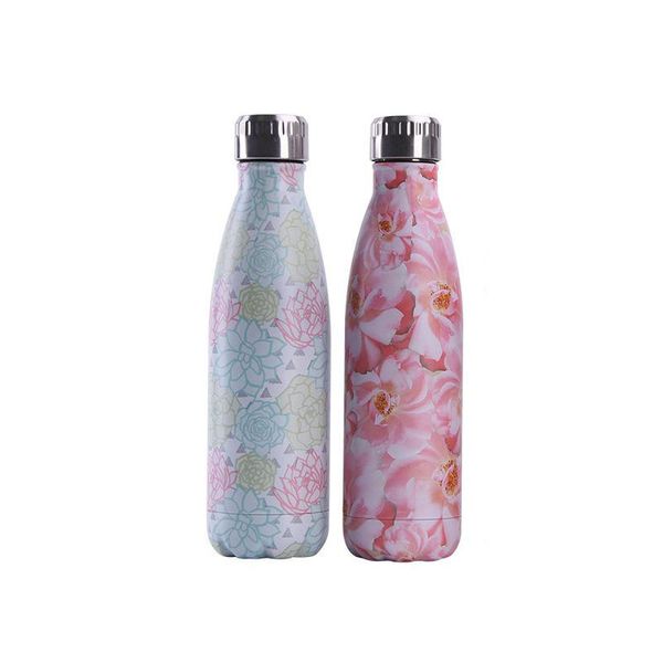 

500ml spray paint double wall stainless steel water bottle many multi color for choice