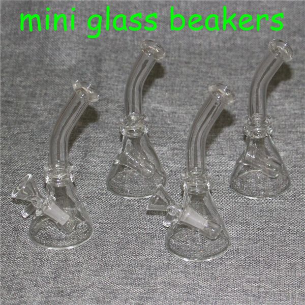 articoli veloci di vendita calda mini rig in vetro tubi per l'acqua in bong di vetro per tabacco da fumo con ciotola di vetro spedizione gratuita