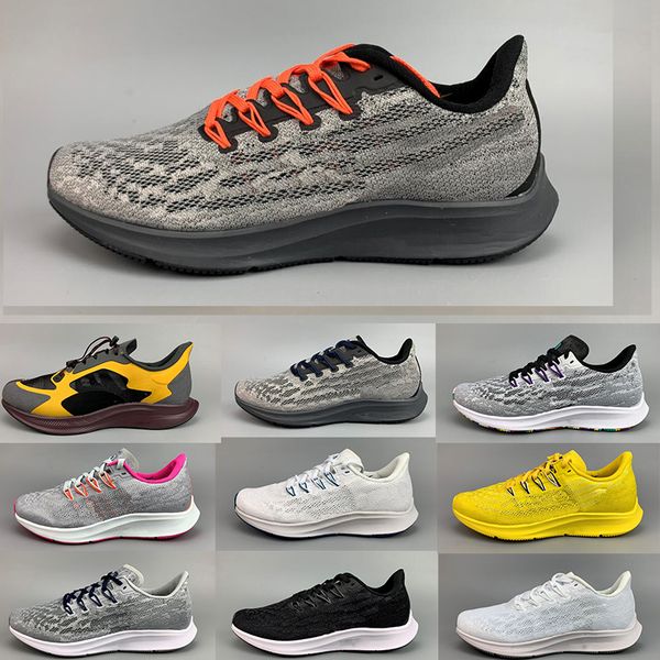 

2020 zoom pegasus 36 men women running shoes black white designer sneakers yellow sport sneaker breathable trainers size 36-45