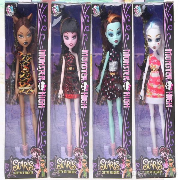 

new style monster fun high dolls action figures monster draculaura hight moveable joint children gift fashion dolls for kids toys666