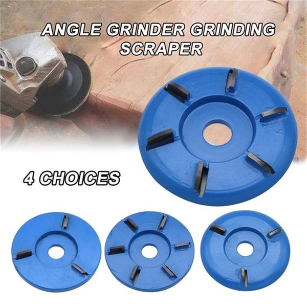 

3/4/5/6 teeth power wood carving cutter disc milling attachment 90mm diameter 17mm bore arc/flat for angle grinder attachment