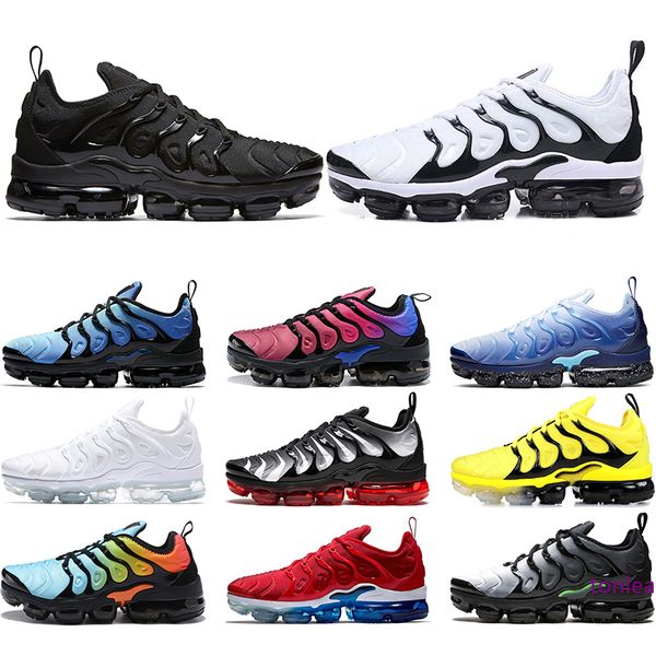 

tn plus sneakers men running shoes triple white black zebra hyper violet bumblebee mens womens trainers sports size 5.5-11