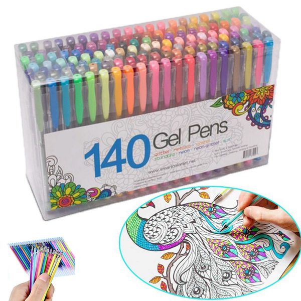 

24/48pcs diy fluorescent gel office & school home decor colorful paintings drawing pen party brushes refills watercolor refills