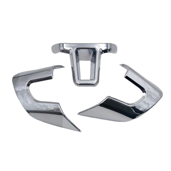 

3pcs chrome steering wheel cover trim sticker for vw golf mk6