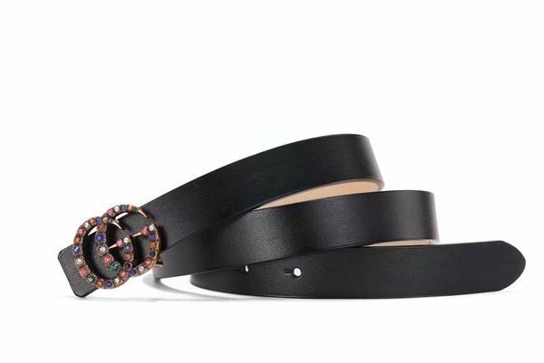 

новый дизайнерский пояс мужские женские модные ремни кожаные мужские и женские роскошные ремни премиум-качества, гладкая пряжка ремня, Black;brown