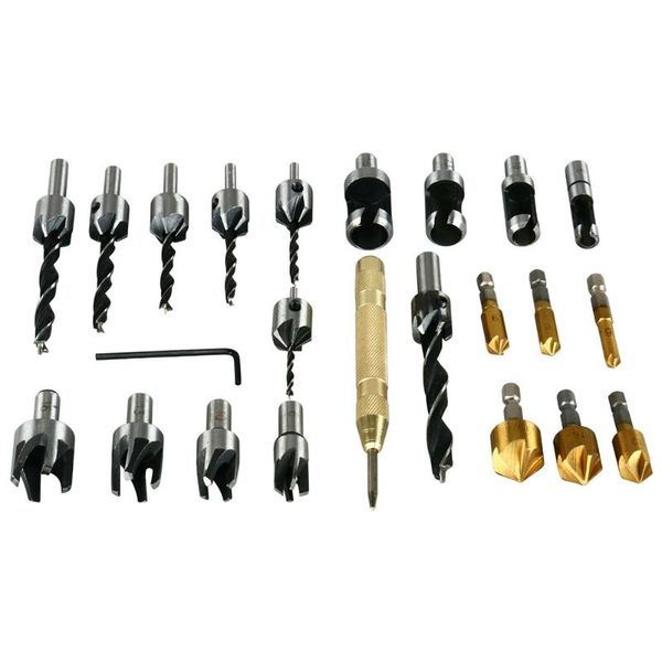 

carpentry drilling accessories cutter high speed steel countersink drill bit woodworking chamfer shank center punch reamer flute