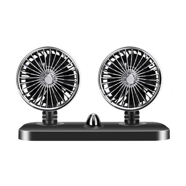 

12v/24v mini electric car fan rotating 2 gears adjustable low noise summer car air conditioner air cooling fan