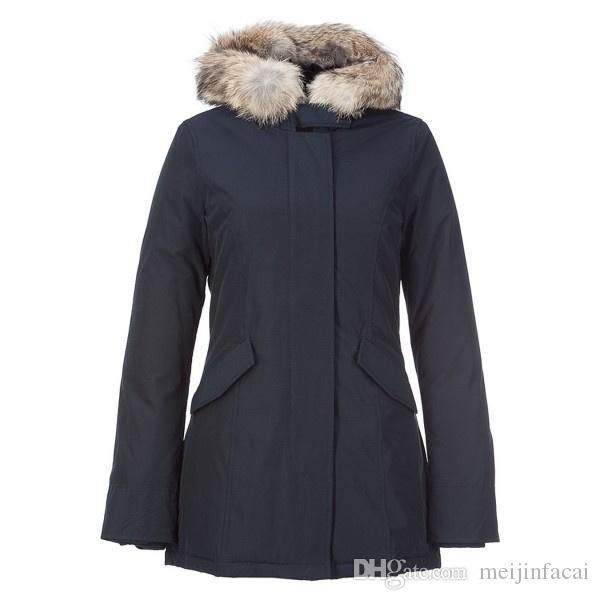 

new fashion woolrich women arctic anorak down jacket woman winter goose down outdoor thick parkas coat womens warm outwear jackets, Black