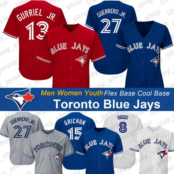 

custom blue jays jersey vladimir guerrero jr. jersey randal grich patterson randal grichuk eric sogard joe biagini andy burns jonathan davis, Blue;black