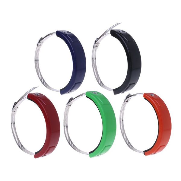 

new 1 pc motorcycle accessories universal fit 100mm-140mm oval exhaust protector cover for motorbike 5 colors high quality