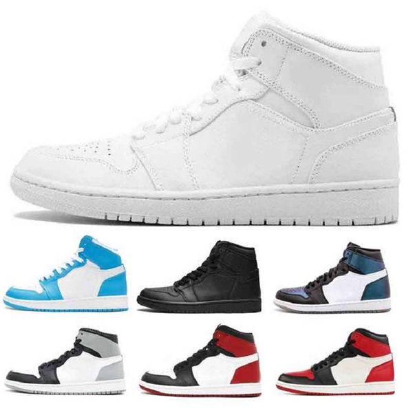

2020 1s 1 high og 10x basketball shoes men sneakers unc white 1s 3 shattered backboard shadow sports shoes 36-47