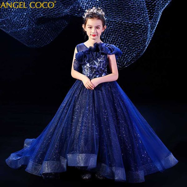 

children's catwalk model stage costume girls princess dress evening dresses for girl fashion retro carnaval costumes for kids, Red;yellow
