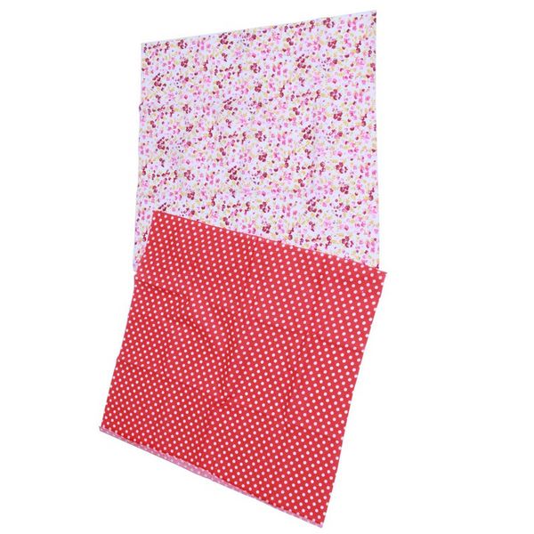 

jeyl 7pcs 50cm*50cm cotton small floral plain printed cotton fabric for cloth sewing patchwork quilting handmade diy textiles