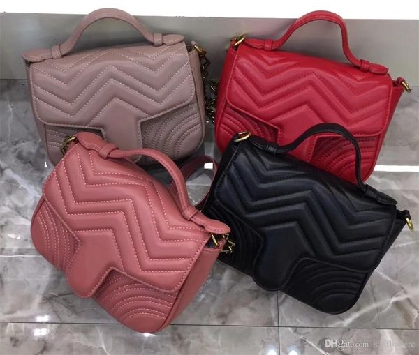 

new fashion leather zig zag pattern hearts lady office bag shoulder messenger bag portable postman chain bag