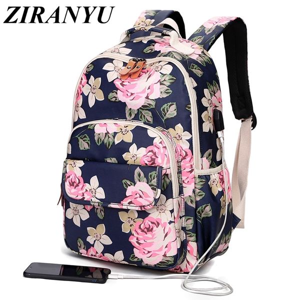 

korean style women floral backpack flowers school bags for girls kids vintage printing school backpack children bookbag