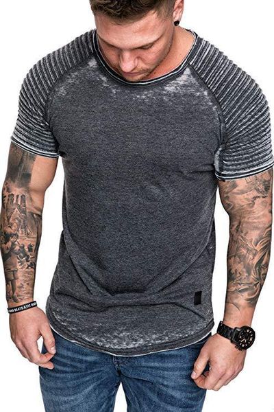 

дизайнер mens спорта tshirts вскользь коротким рукавом o-образным вырезом quick dry tshirts мода мужские задрапированное tops, White;black