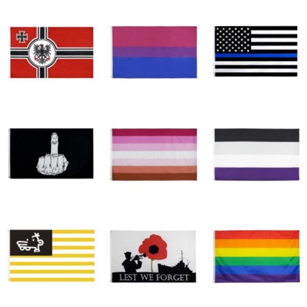

3x5ft 90x150cm радужные флаги и баннеры лесбийская gay pride lgbt flag полиэстер красочный флаг для украшения mma2402 # 684