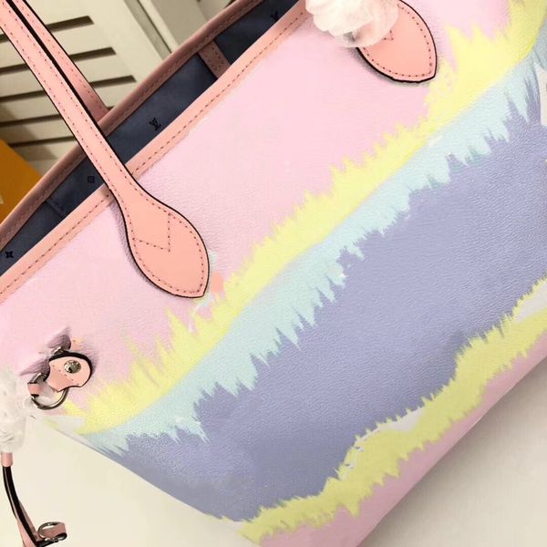

конструктор натуральной кожи tote matching мешочке luxury женская сумка пастель лето escale neverful tote unicorn кошелек пастель моды с бум