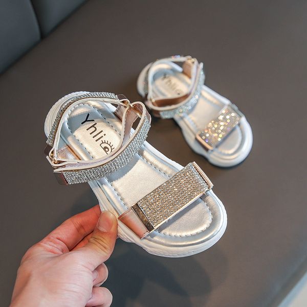 

sandals summer shoes for girls beach baby kids fashion casual children's ileakage toe sz247, Black;red