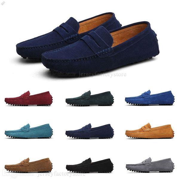 

2020 new fashion large size 38-49 new men's leather mens shoes overshoes british casual shoes j#00172, Black
