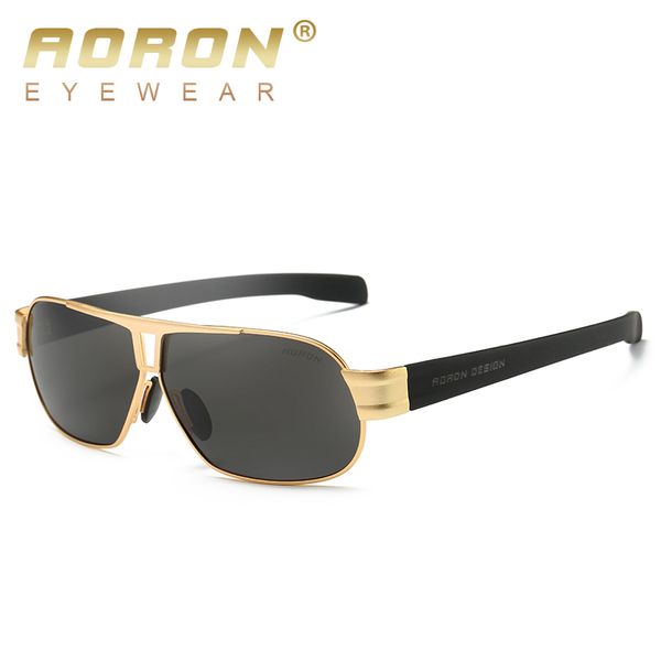 

aoron vintage men alloy sunglasses polarized classic women luxury driver metal goggles polaroid hd mirror glasses, White;black