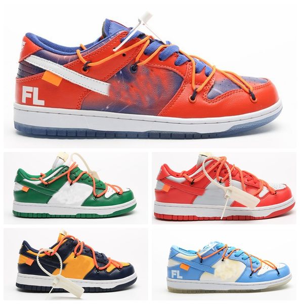 

2020 futura x sb dunk low designer running shoes mens womens sport sneaker 1s skateboard orange yellow black green dunks des chaussures off