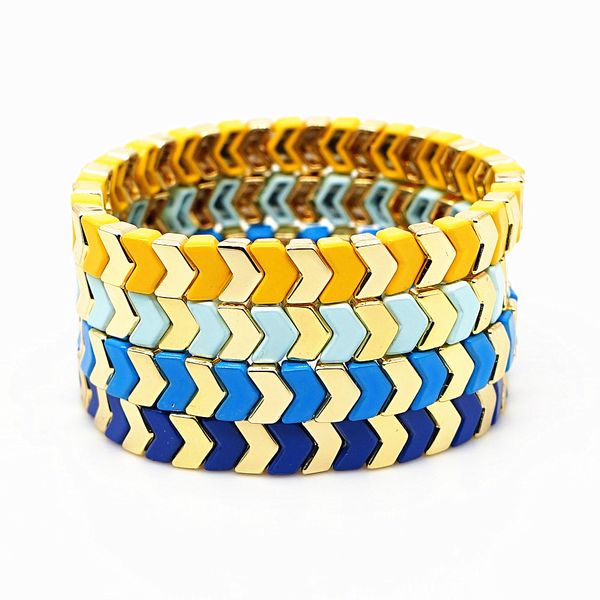 

pulseras mujer women summer jewelry arrow bracelet rainbow bohemian alloy valentine's day gift bracelet friendship, Black
