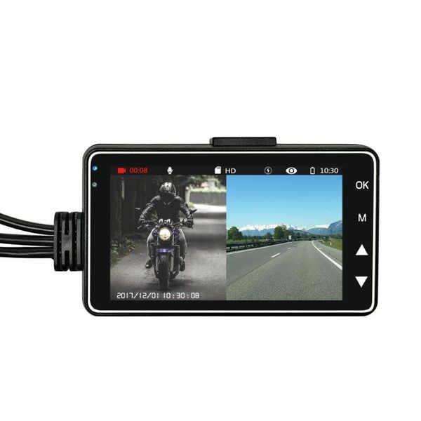 

ky-mt18 motorcycle dash cam with specialized dual-track front rear recorder car