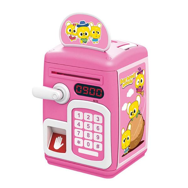 

kids fingerprint induction open latched bank simulation safe atm saving pot toy baby kids pretend play educational toys