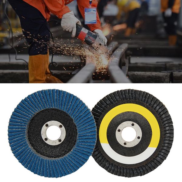 

10pcs 60/80 grit grinder grinding wheel 100/115/125mm blades flap angle discs ali88