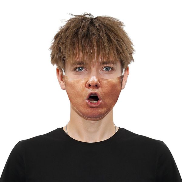

bubble gum humor mask kids fancy trump washable with 5-layer carbon replaceable filter reusable dust warm windproof mask
