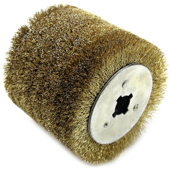 

wire brush wheel 0.3mm wood open paint polishing deburring wheel for electric striping machine