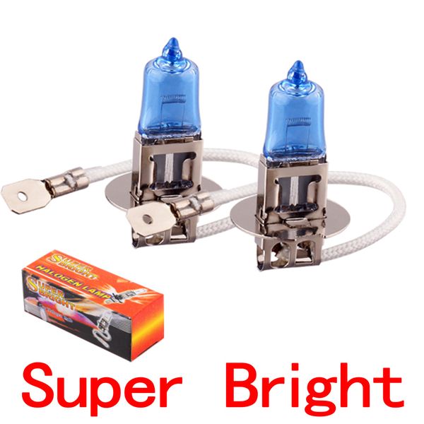 

2pcs h3 100w 24v 12v auto halogen bulbs car light source parking head fog lamps white headlight lamp high power super bright