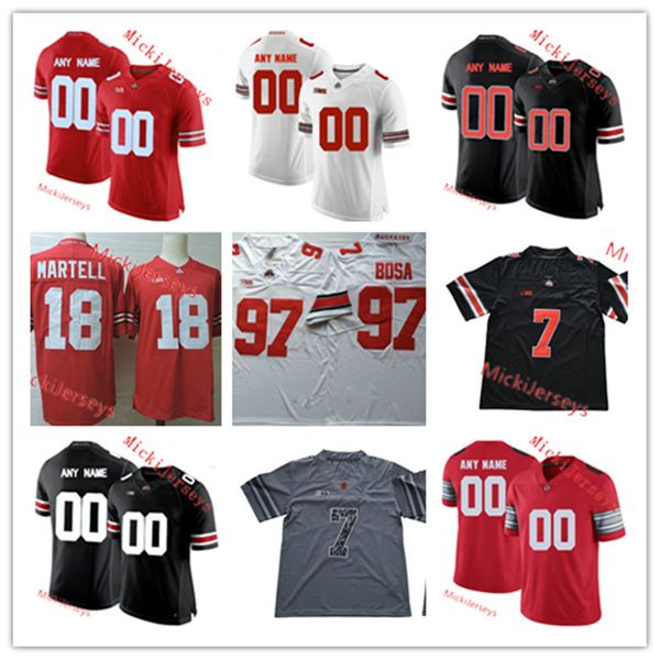 

custom ohio state buckeyes football jersey sam wiglusz taron vincent nicholas petit-frere tuf borland jeremy ruckert cameron brown jersey, Black