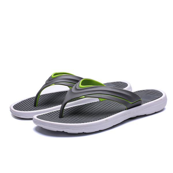 

men beach flip flops 2019 summer flat shoes comfortable slip-on male fashion sandals non-slip sole mens casual slippers sh022807 t200408, Black