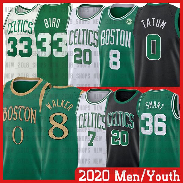 

8 kemba 0 jay on ncaa tatum walker 33 larry 7 jaylen men 20 gordon brown bird hayward ba ketball jer ey, Black;red