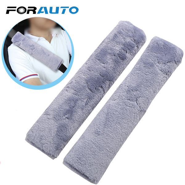 

2pieces/set car seatbelt shoulder pad comfortable driving seat belt cover soft plush car-styling universal interior accessories