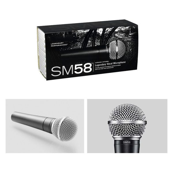

sm 58 s dynamic vocal microphone with on off switch vocal wired karaoke handheld mic for stage and home use