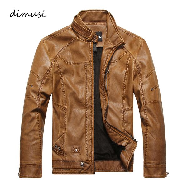 

men autumn winter leather jacket motorcycle leather jackets male business casual coats brand new clothing veste en cuir,ya349, Black