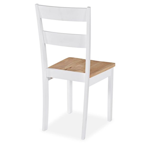 

dining room chairs 2 pcs white solid rubberwood patio benches